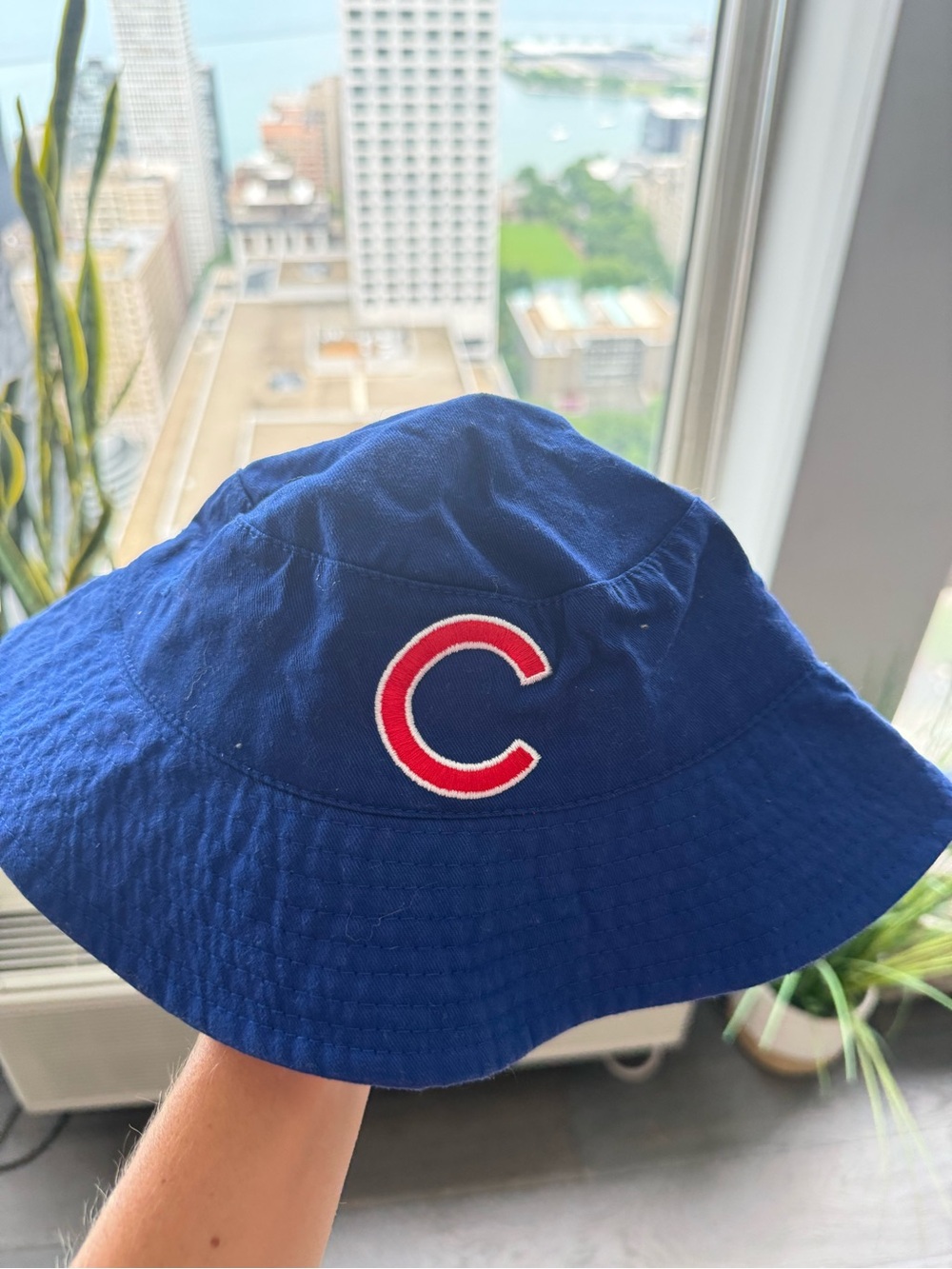 Chicago Cubs Blue Bucket Hat with Red 'C' Logo